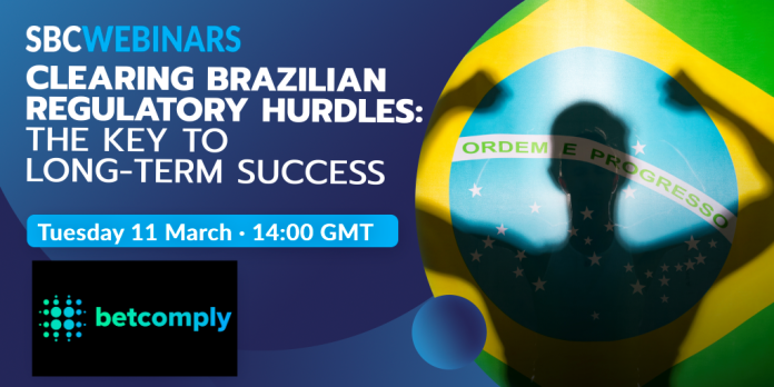 Promoción de SBC Webinars sobre la charla de la regulación en Brasil.