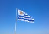 La bandera de Uruguay.