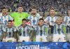 La selección argentina, cuyos jugadores habrían participado de apuestas ilegales.