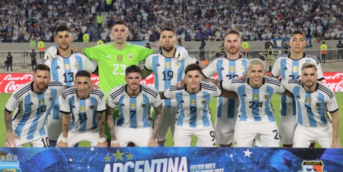 La selección argentina, cuyos jugadores habrían participado de apuestas ilegales.