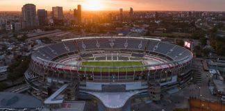 El Estadio Monumental, hogar de River Plate, posible nuevo patrocinado de Betano.