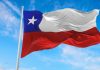 La bandera de Chile, que busca recuperar el casino de Iquique.