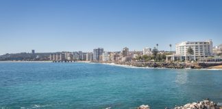 Viña del Mar analiza el futuro del casino ante la inminente salida de Enjoy Vista del casino y la costa de Viña del Mar.