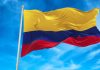 La bandera de Colombia.