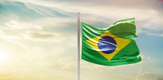 La bandera de Brasil.