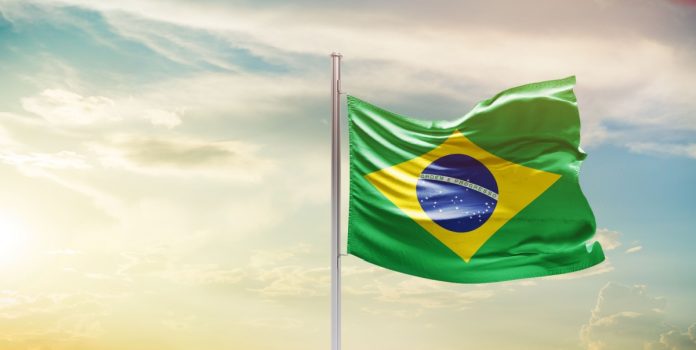 La bandera de Brasil.