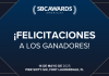 folleto de felicitaciones a los ganadores
