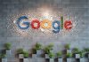 logo de google en oficina