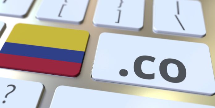 bandera de colombia en teclado