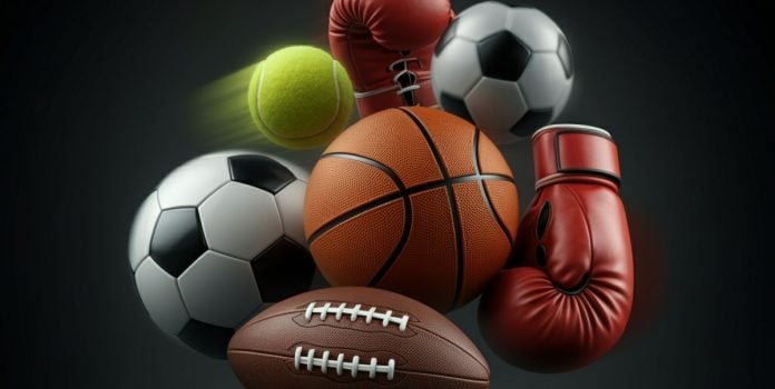 betmgm - imagen con pelotas de deportes