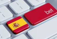 teclado con bandera de españa