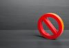 letrero de prohibido
