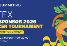ATFX patrocinará el torneo de póker de SBC Summit Rio 2026.