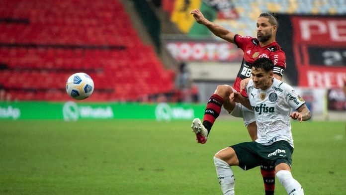 Apuestas-Flamengo-Palmeiras La prohibición de las apuestas podría restar 695,5 millones de reales a Flamengo, Corinthians y Palmeiras.